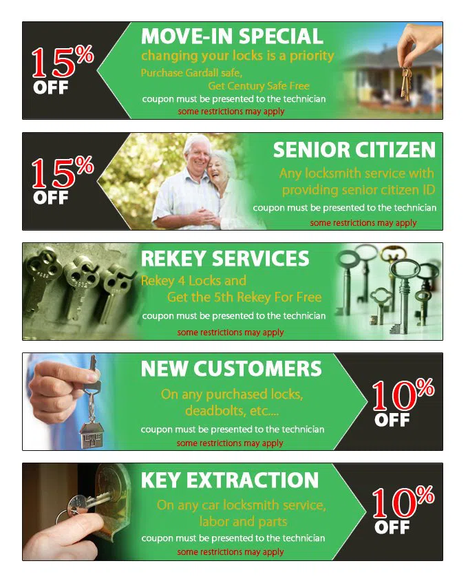 Lock Safe Services Fort Lauderdale, FL 954-366-2406 - coupon23-set-five